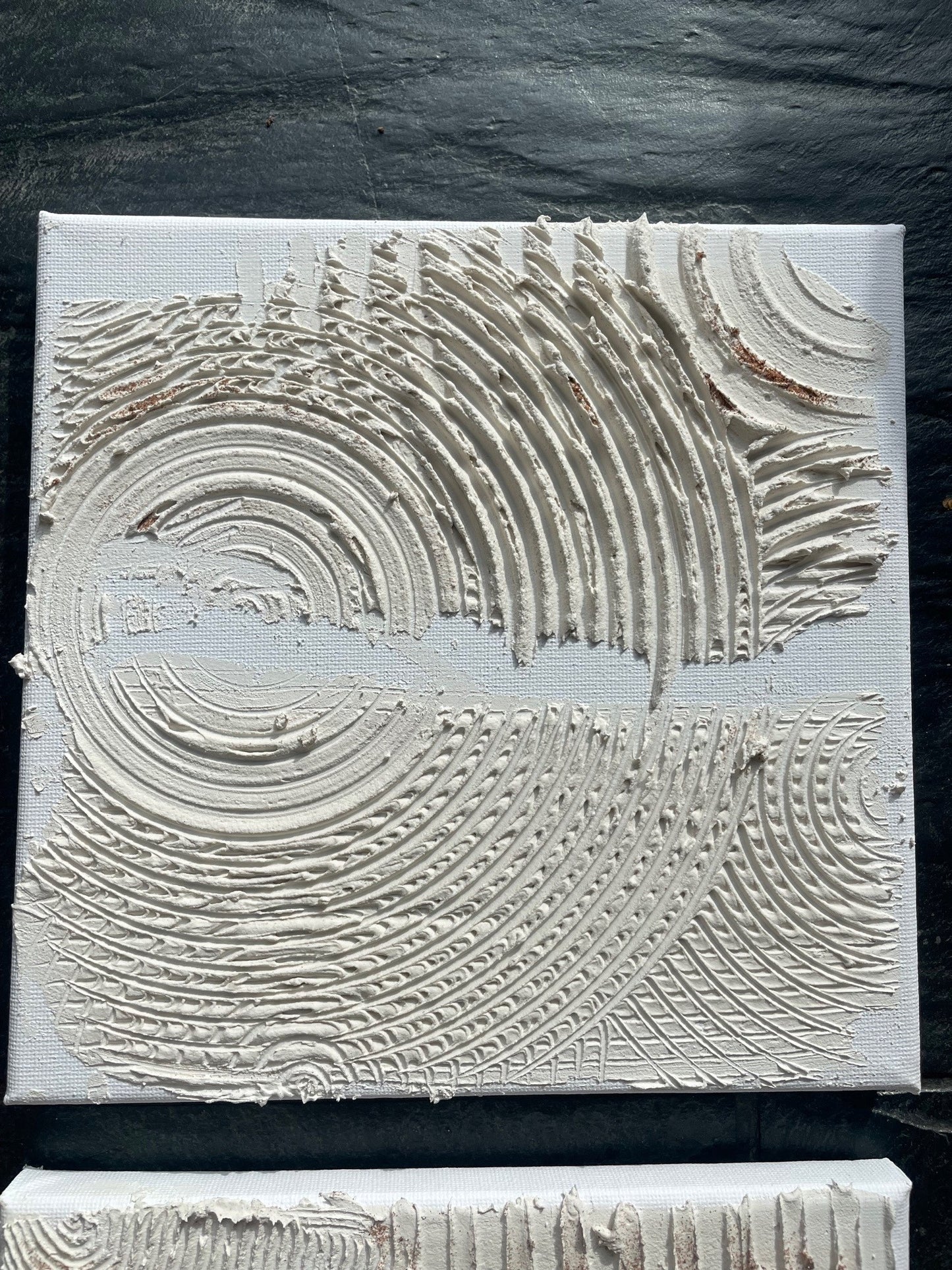 Sand and cream minis | Textured art | Plaster art