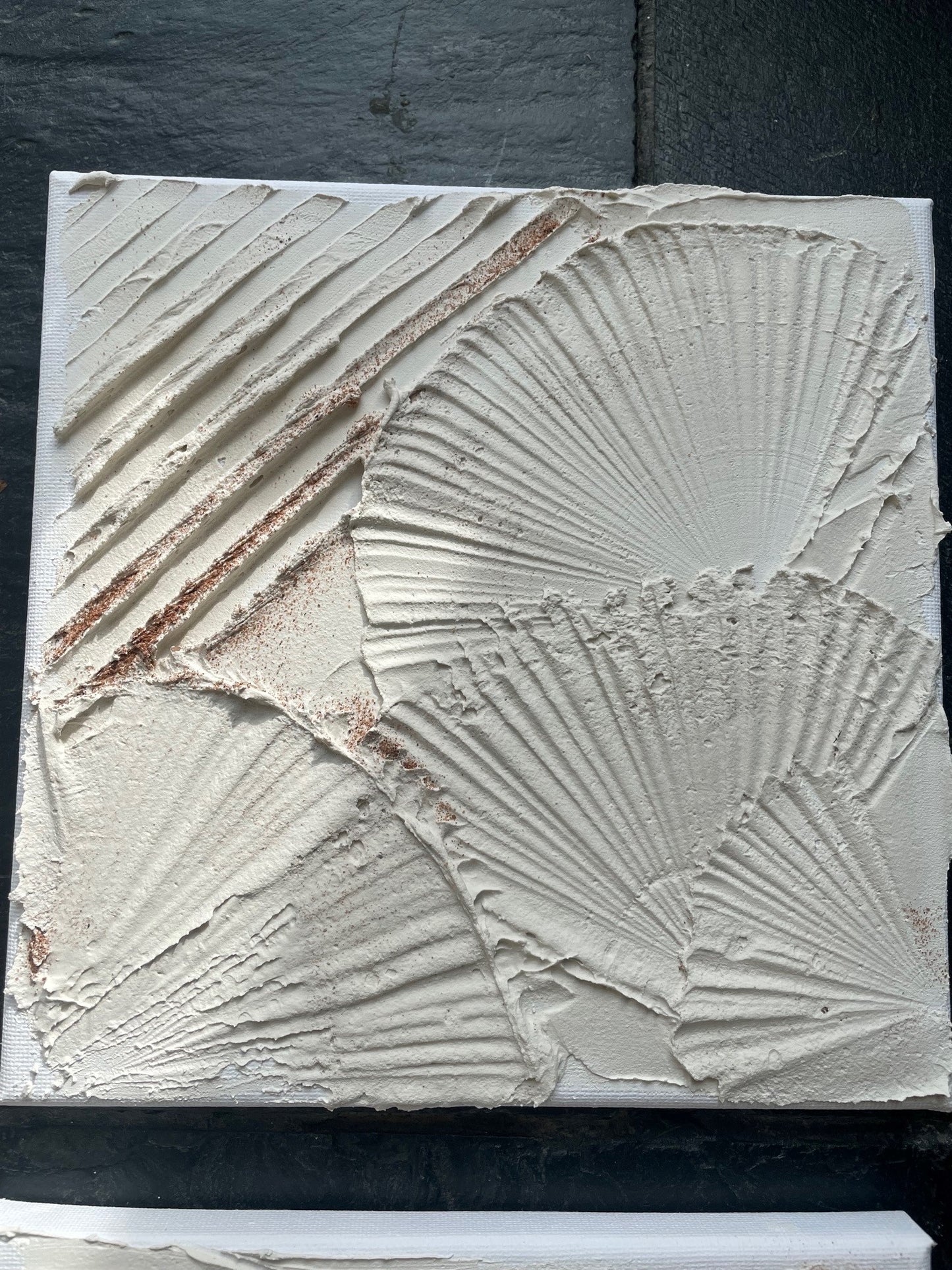 Sand and cream minis | Textured art | Plaster art